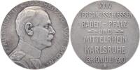 Baden Medaille (v. Rud. Mayer) 1910 Karlsruhe mit Stadtteilen (Durlach etc.) winziger Rf., EF