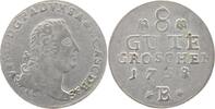 Anhalt-Bernburg 8 Gute Groschen Victor Friedrich 1721-1765. -
