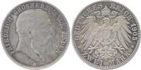 Baden 2 Mark 1905 G Friedrich I. 1856-1907. schöne Patina, min. Kr., ss ... 47.68 £  +  7.80 £ shipping