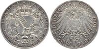 Bremen 2 Mark 1904 J min. Rf., vorzüglich 121.37 £  +  7.80 £ shipping