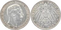 Preussen 3 Mark 1909 A Wilhelm II. 1888-1918. Vs. Kr., ss+ / vorzüglich 25.14 £  +  4.33 £ shipping