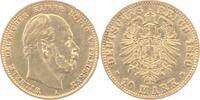 Preussen 10 Mark - GOLD- 1880 A Wilhelm I. 1861-1888. VF-EF