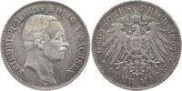 Sachsen 5 Mark 1907 E Friedrich August III. 1904-1918. sehr sch&ouml;n 76.91 &pound;  +  7.69 &pound; shipping
