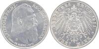 Bayern 3 Mark 1911 D Luitpold, Prinz und Regent. kl. Rf., vorz&uuml;glich + 42.73 &pound;  +  4.27 &pound; shipping