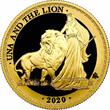 St. Helena 5 pound 2020, NGC PF70 UC, "Una and the Lion" Top pop 1oz gold coin St. Helena  2020, NGC PF70 UC, "Una and the Lion"