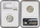 1 franc Belgium 1 franc 1904 DER, NGC MS62, King Leopold II (1865 - 1909) -