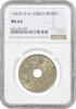 1 penny British West Africa 1 penny 1947 H, NGC MS64, King George VI (1937 - 1952) Top Pop -