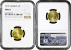 5 won South Korea 5 won 1972, NGC MS63, Republic of Korea (1966 - 1982) -