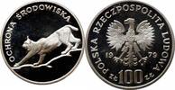 100 zlotych Poland 100 zlotych 1979, PROOF, Environment Protection - Lynx silver coin -