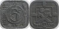 5 cents Netherlands 5 cents 1943, UNC, Queen Wilhelmina (1890 - 1948) -