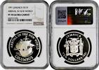 10 dollars Jamaica 10 dollars 1991, NGC PF70 UC, Arrival in New World Top Pop 1/0 -