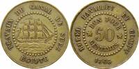 50 Centimes Egypt 50 Centimes 1865, UNC, Suez Canal Borel Lavalley et Compagnie Token -