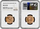 5 bani Romania 5 bani 1867 HEATON, NGC MS65 RD, Domnitor Carol I (1866 - 1881) -