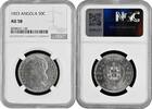 50 centavos Angola 50 centavos 1923, NGC AU58, Portuguese colony (1921 - 1974) -