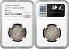 2 mark Saxony 2 mark 1904 E, NGC MS64, Death of George of Saxony silver coin -