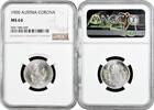 1 corona Austria 1 corona 1900, NGC MS64, Emperor Franz Joseph I (1848 - 1916) -