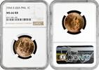 1 centavo Philippines 1 centavo 1944 S, NGC MS66 RB, U.S. Administration (1903 - 1945) -