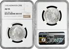 250 lei Romania 250 lei 1935, NGC AU55, King Carol II (1930 - 1940) silver coin -