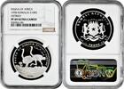 AFRICA 10.000 shillings Somalia 10.000 shillings 1998, NGC PF69 UC, Fauna of Africa - OstrichesTop Pop -