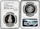 NORTH & CENRAL AMERICA 100 pesos Mexico 100 pesos 1992 Mo, NGC PF69 UC, Pre-Columbian - Xochipilli silver coin -