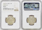 2 1/2 dirham Morocco 2 1/2 dirham AH 1299 (1882), NGC MS63, Sultan Hassan I (1873 - 1894) -