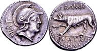 Roman Republican denarius 77 BC. P. Satrienus Vorzüglich 758.58 £  +  15.17 £ shipping
