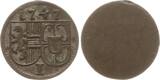 Salzburg, Erzbistum Einseitiger Pfennig 1747 Jakob Ernst von Liechtenstein, 1745 - 1747 Selten, VF+ mit feiner Patina