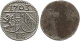 Salzburg, Erzbistum Einseitiger Pfennig 1703 Johann Ernst Graf von Thun und Hohenstein, 1687 - 1709 aEF, min. rauer Schrötling