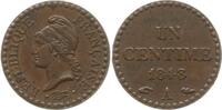 Frankreich, 2. Republik 1 Centime Paris -
