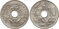 Belgien, Königreich 10 Centimes Leopold II., 1865 - 1909, fläm. -