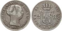 Spanien, Königreich 2 Reales Isabel II., 1833 - 1868, Madrid -