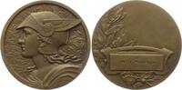 Frankreich, 3. Republik, Stadt Marseille Bronzemedaille v. E. Fraisse, Art Deko Preismedaille der Tageszeitung Le Petit Provencal -
