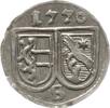 Salzburg, Erzbistum Einseitiger Pfennig Sigismund III., Graf von Schrattenbach, 1753 - 1771 -