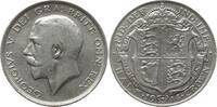 1/2 Crown 1914 Großbritannien, Königreich George V., 1910 - 1936 Besser als sehr schön