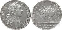 Frankreich, Königreich Silber - Jeton Louis XV., 1715 - 1774, Extraordinaire des Guerres, Jupiter thront auf Wolken -
