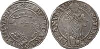 Breitgroschen 1524 Halberstadt, Bistum Albrecht von Brandenburg, 1513 - 1545, Var: Schreibweise der 4 Sehr seltene Variante, sehr schön