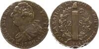 Frankreich, Constitution 2 Sols Louis XVI., 1774 - 1793, Paris -