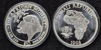 10 Dollars 1998 The African Monkey Somalia Affe -