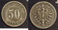  1876 A 50 Pfennig SS 10.30 &pound;  +  6.27 &pound; shipping