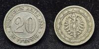 Kaiserreich 1888 E 20 Pfennig ss 16.74 &pound;  +  6.27 &pound; shipping