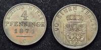  1871 C BRANDENBURG PREUSSEN 4 Pfennig ss-vz 15.46 &pound;  +  6.27 &pound; shipping