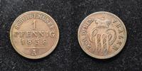  1858 A Pfennig Schaumburg Lippe AKS 16 ss 3.86 &pound;  +  6.27 &pound; shipping