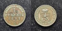  1868 Reuss &auml;ltere Linie 1 Pfennig 1868 A Heinrich XXII ss 5.58 &pound;  +  6.27 &pound; shipping