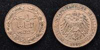  1890 Deutsch Ostafrika 1 Pesa ss 7.73 &pound;  +  6.27 &pound; shipping