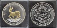 Gabun 1000 Francs 1 oz Silber Black Springbock -