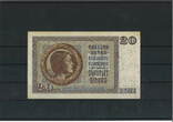 Jugoslawien 20 Dinar 1936 Banknote / Geldschein AU-