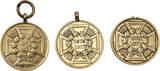 Preußen tragbare Medaille 1870-71 dem siegreichem Heere, Prägeglanz - aus erobertem Geschützt EF