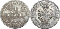 Sachsen 1 Neugroschen Johann (1854 - 1873) -