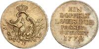 Brandenburg Preussen Passiergewicht 2 Louis d´or 1772 -