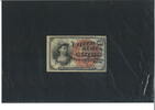USA Fractional Currency Note / Geldschein 10 Cents 1863 II-III